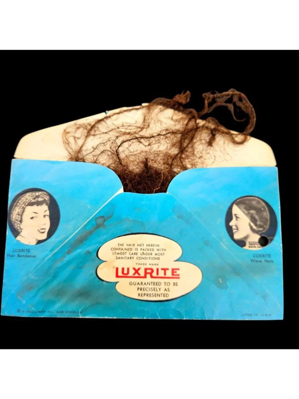 Vintage 1954 Women's Instant Collection Lot Kotex Coca-Cola Ad Luxrite Hairnet